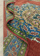 Soho Antiq-Afya Floral Desenli El Dokuma Halı 206x357 Cm-Halı-6-Milagron.com