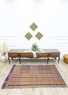 Soho Antiq-Aiden El Dokuma Çift Kanat Yün Cicim Kilim 124x168 Cm-Kilim-2-Milagron.com