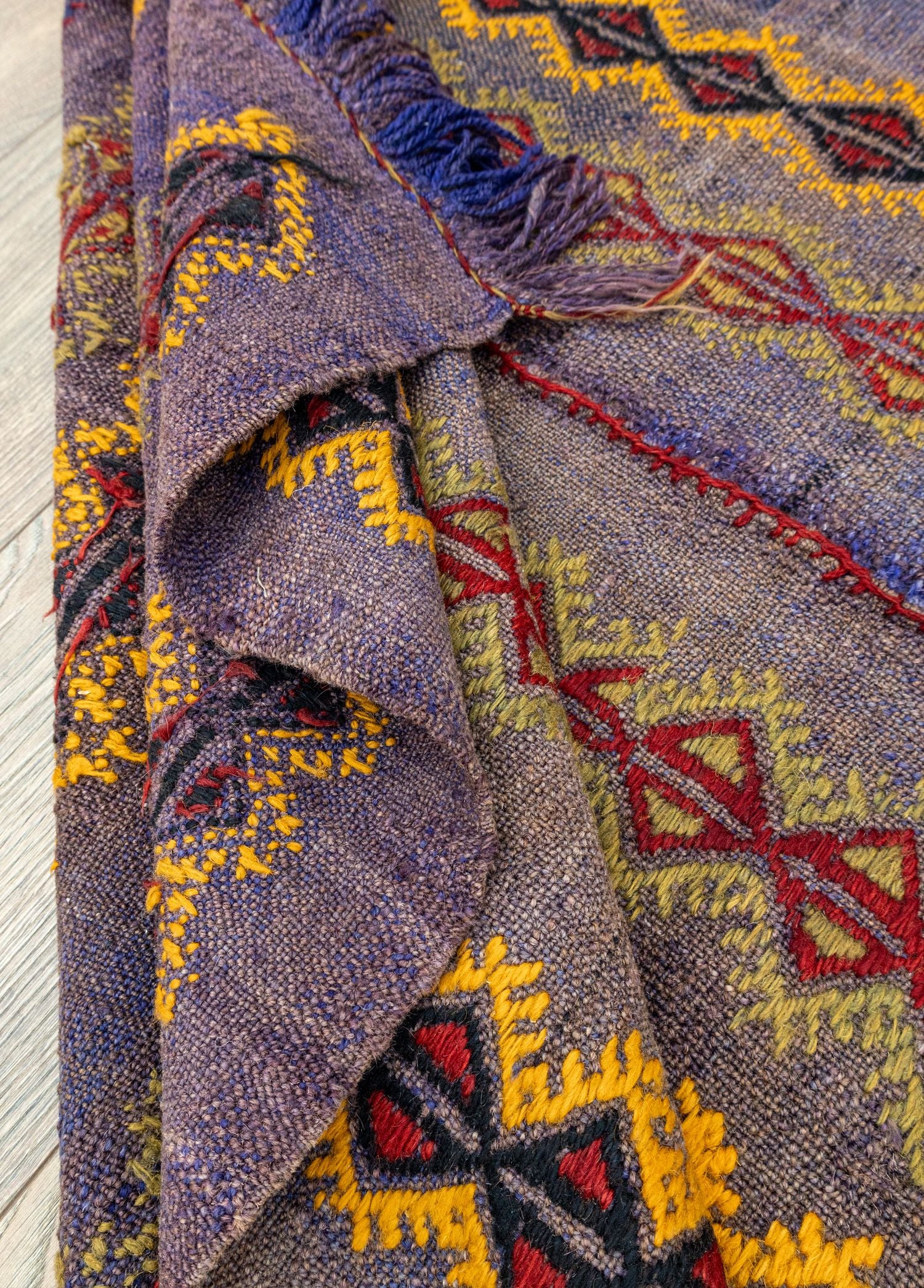 Soho Antiq-Aiden El Dokuma Çift Kanat Yün Cicim Kilim 124x168 Cm-Kilim-5-Milagron.com