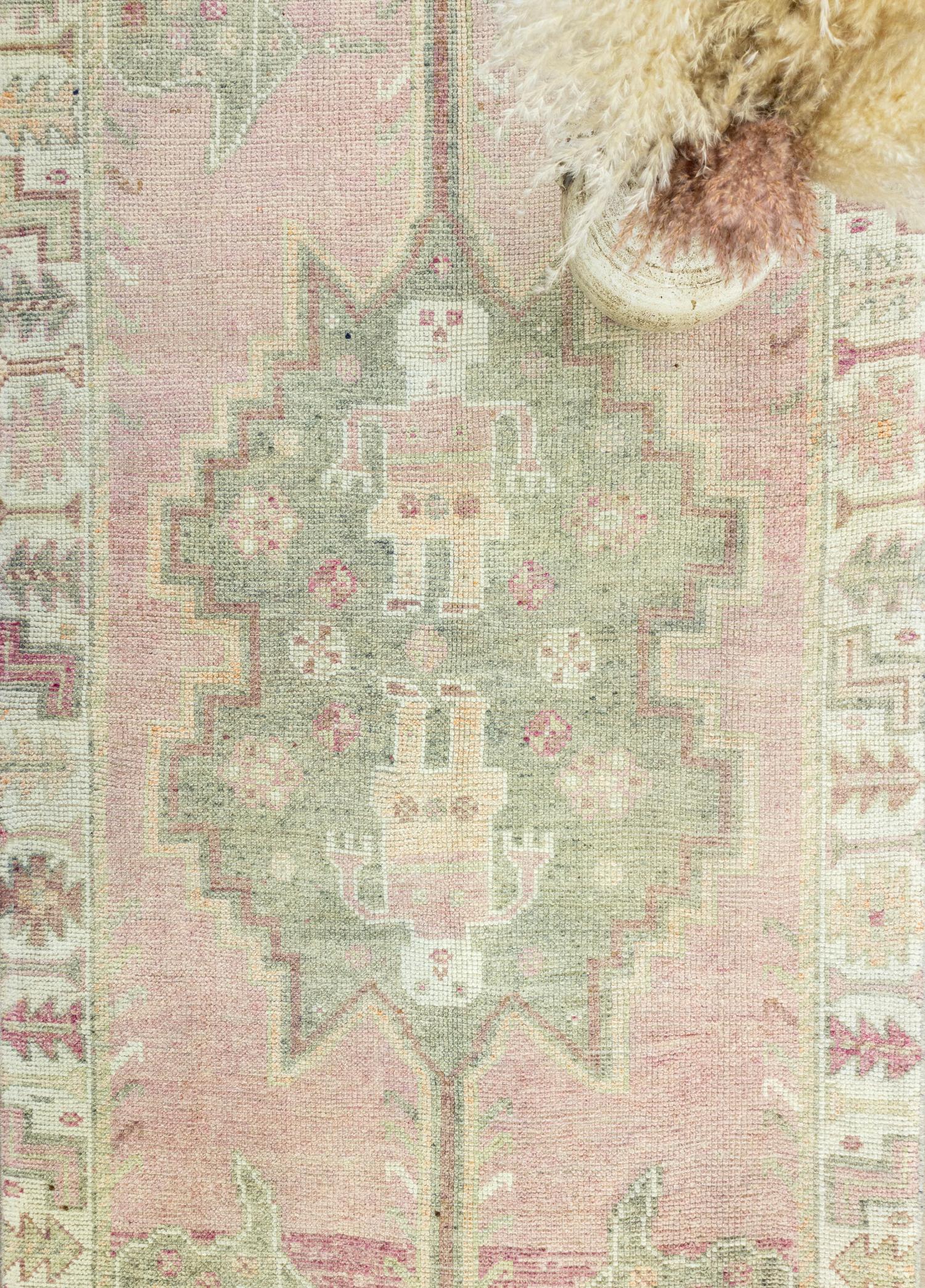 Soho Antiq-Airat Pastel Renkli El Dokuma Herki Yolluk 116x414 Cm-Halı-3-Milagron.com