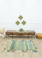 Soho Antiq-Allium El Dokuma Yeşil Azeri Halı 124x187 Cm-Halı-2-Milagron.com