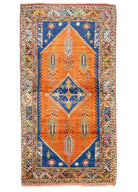 Soho Antiq-Almada El Dokuma Turuncu Dazkırı Halı 165x312 Cm-Halı-1-Milagron.com