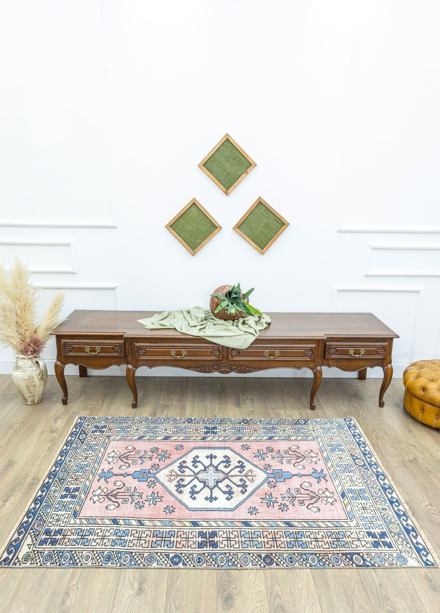 Soho Antiq-Almada El Dokuma Vintage Yün Halı 119x178 Cm-Halı-2-Milagron.com