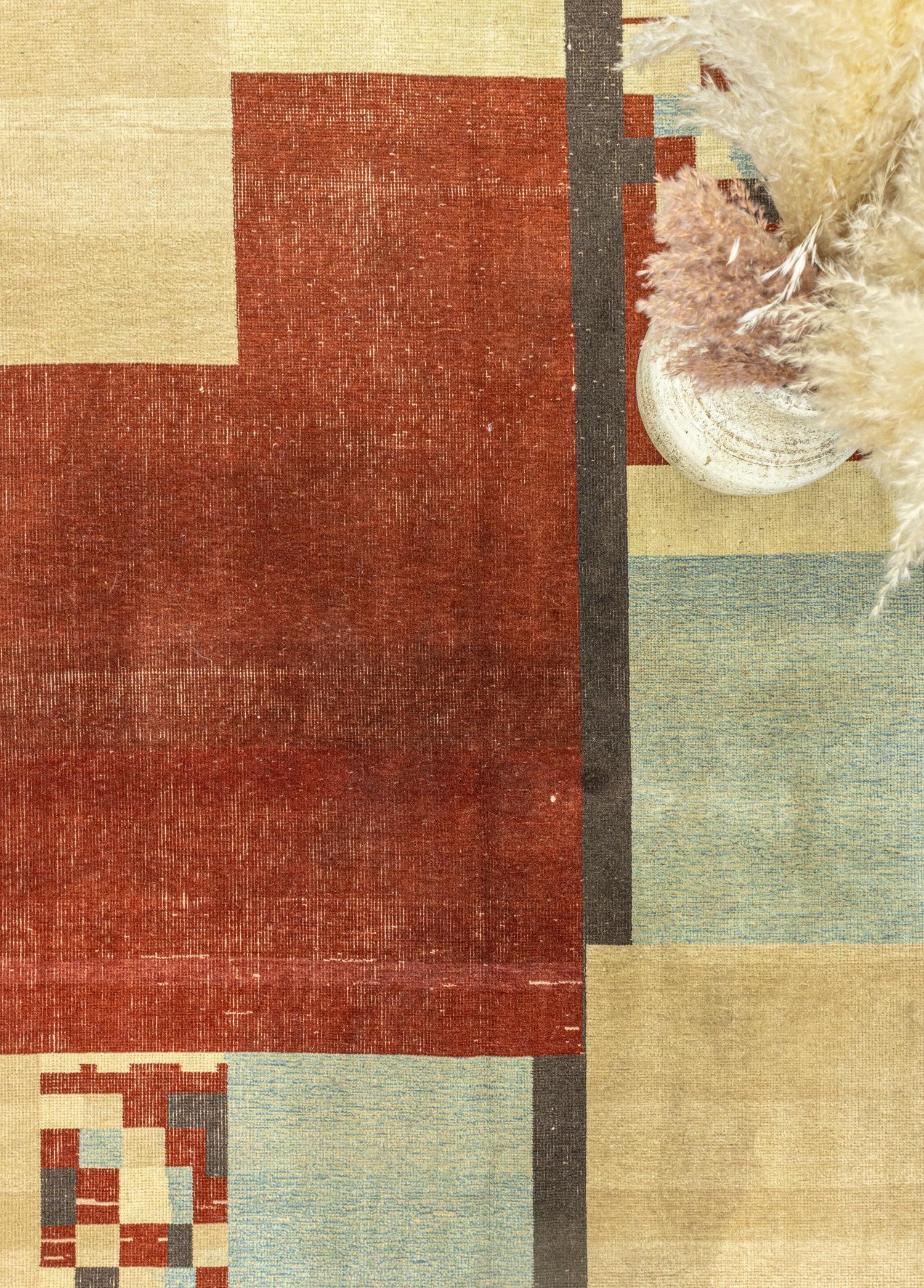 Soho Antiq-Alvand Soyut Tasarımlı El Dokuma Halı 146x188 Cm-Halı-3-Milagron.com