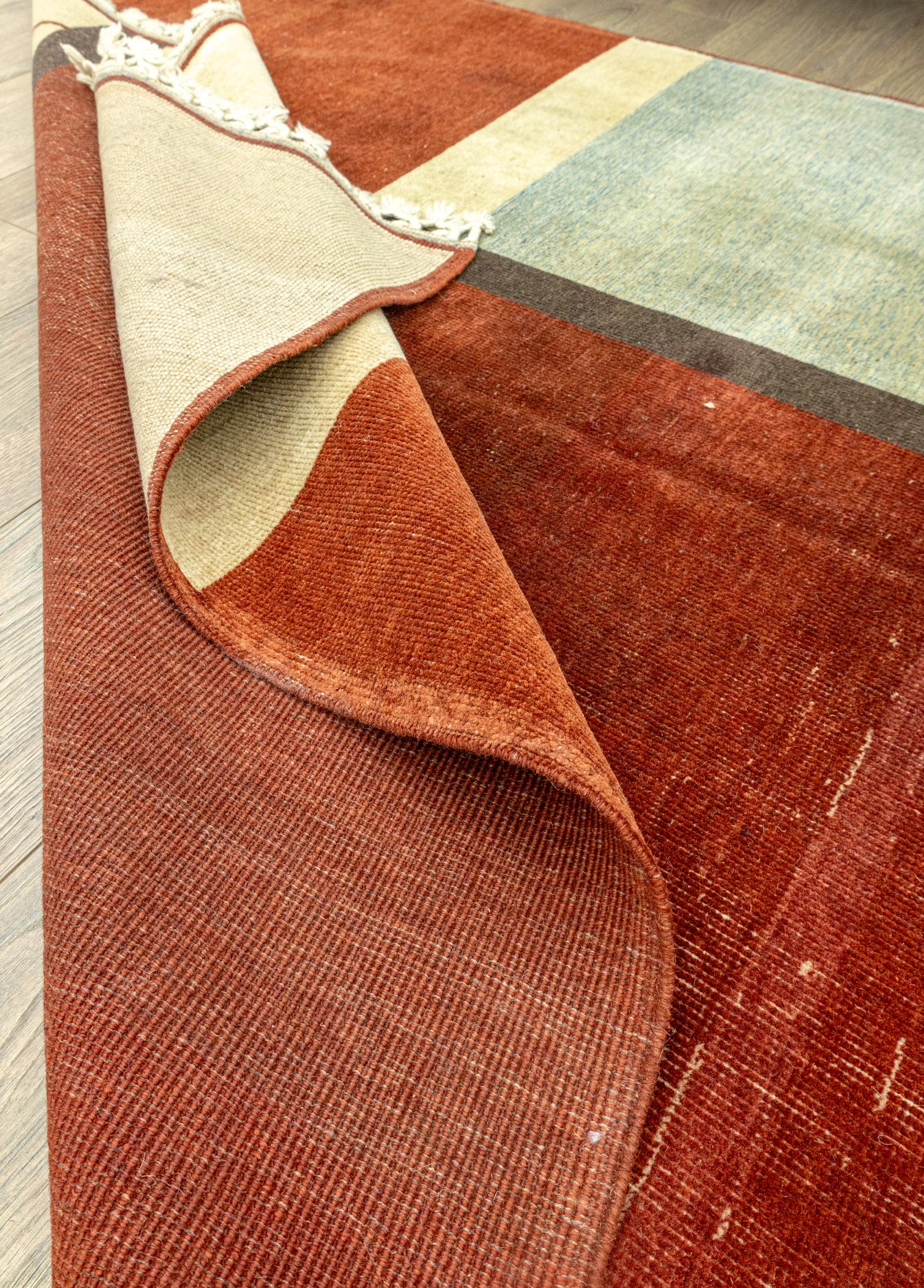 Soho Antiq-Alvand Soyut Tasarımlı El Dokuma Halı 146x188 Cm-Halı-6-Milagron.com