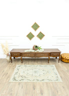 Soho Antiq-Anemon Rustik Tasarımlı Yün Halı 97x149 Cm-Halı-2-Milagron.com