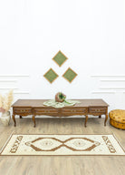 Soho Antiq-Arel İlkel Tasarımlı Yün Yolluk 64x211 Cm-Halı-2-Milagron.com