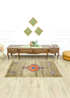 Soho Antiq-Arila İLkel Tasarımlı Tülü Halı 102x172 Cm-2-Milagron.com