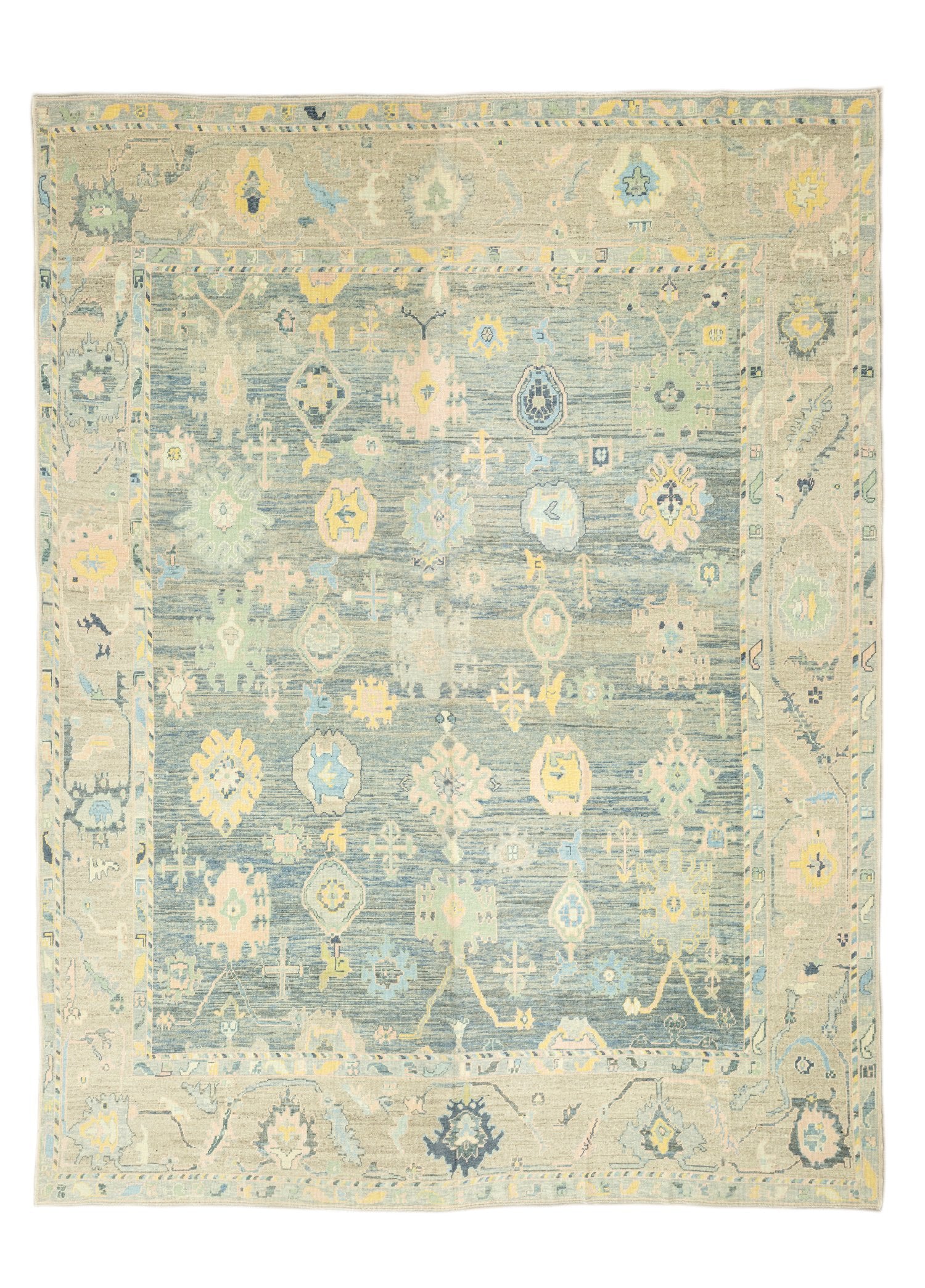 Soho Antiq-Armiya El Dokuma Büyük Uşak Halı 442x588 Cm-Halı-1-Milagron.com