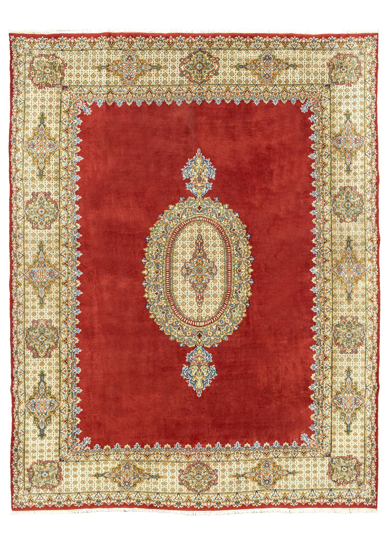 Soho Antiq-Armiya Madalyon Desenli Büyük İran Halısı 304x390 Cm-1-Milagron.com