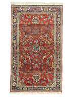 Soho Antiq-Asem çiçekli Kırmızı El Dokuma Halı 120x199 Cm-Halı-1-Milagron.com