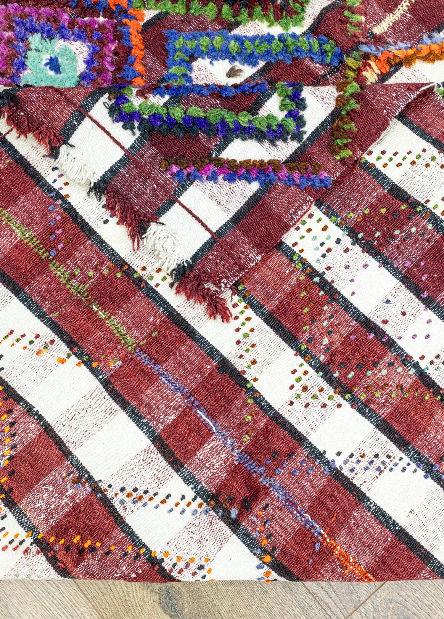 Soho Antiq-Aspar Tülü Kabartmalı El Dokuma Kilim 140x223 Cm-Halı-6-Milagron.com