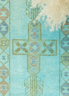 Soho Antiq-Atela El Dokuma Mavi Yün Yolluk 57x158 Cm-Halı-3-Milagron.com