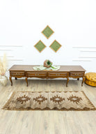 Soho Antiq-Auda El Dokuma Natural Renkli Tülü Yolluk 72x200 Cm-Halı-2-Milagron.com