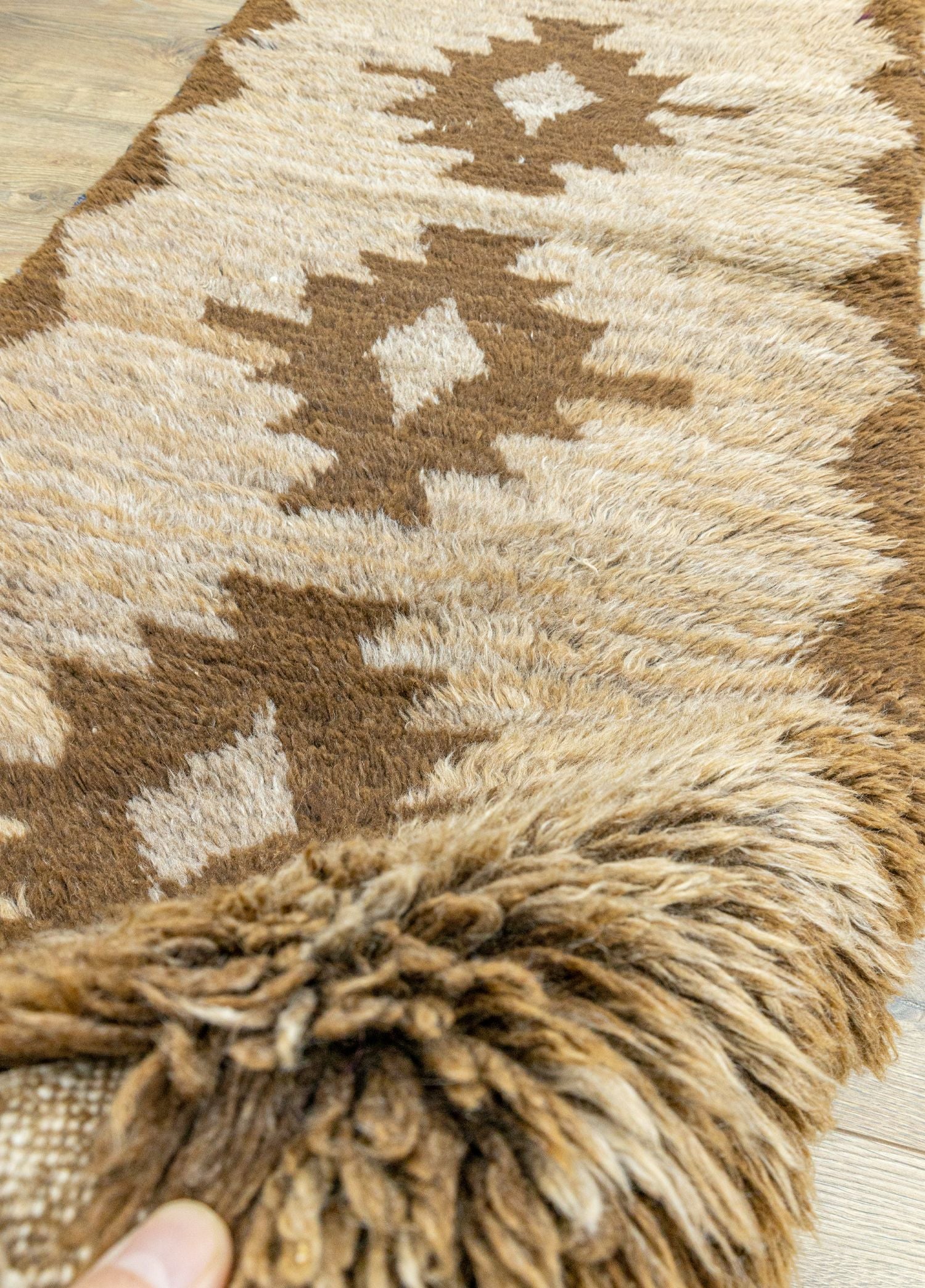 Soho Antiq-Auda El Dokuma Natural Renkli Tülü Yolluk 72x200 Cm-Halı-4-Milagron.com