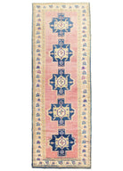 Soho Antiq-Avşar Rustik Desenli El Dokuma Halı 132x381 Cm-Halı-1-Milagron.com