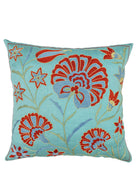 Soho Antiq-Ayaz El Yapımı İpek Suzani Kırlent 50x50 Cm-Kırlent-1-Milagron.com