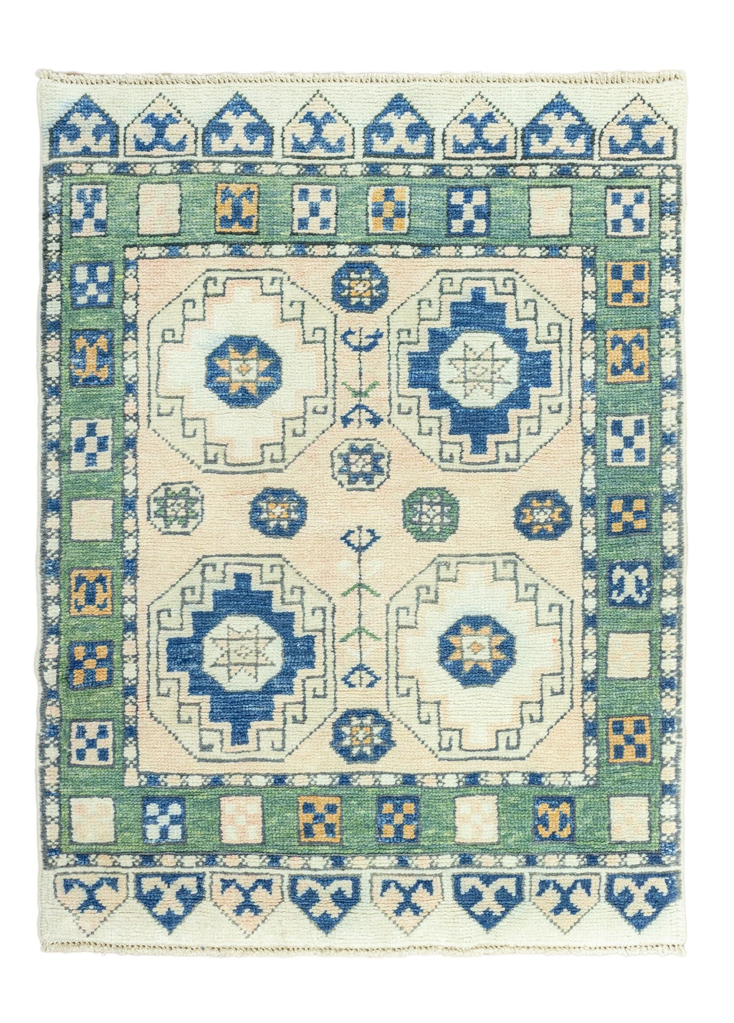 Soho Antiq-Ayaz Rustik Tasarımlı Uşak Halı 110x150 Cm-Halı-1-Milagron.com