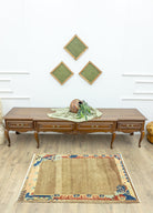 Soho Antiq-Benet El Dokuma Kahverengi Yün Halı 93x133 Cm-Halı-2-Milagron.com