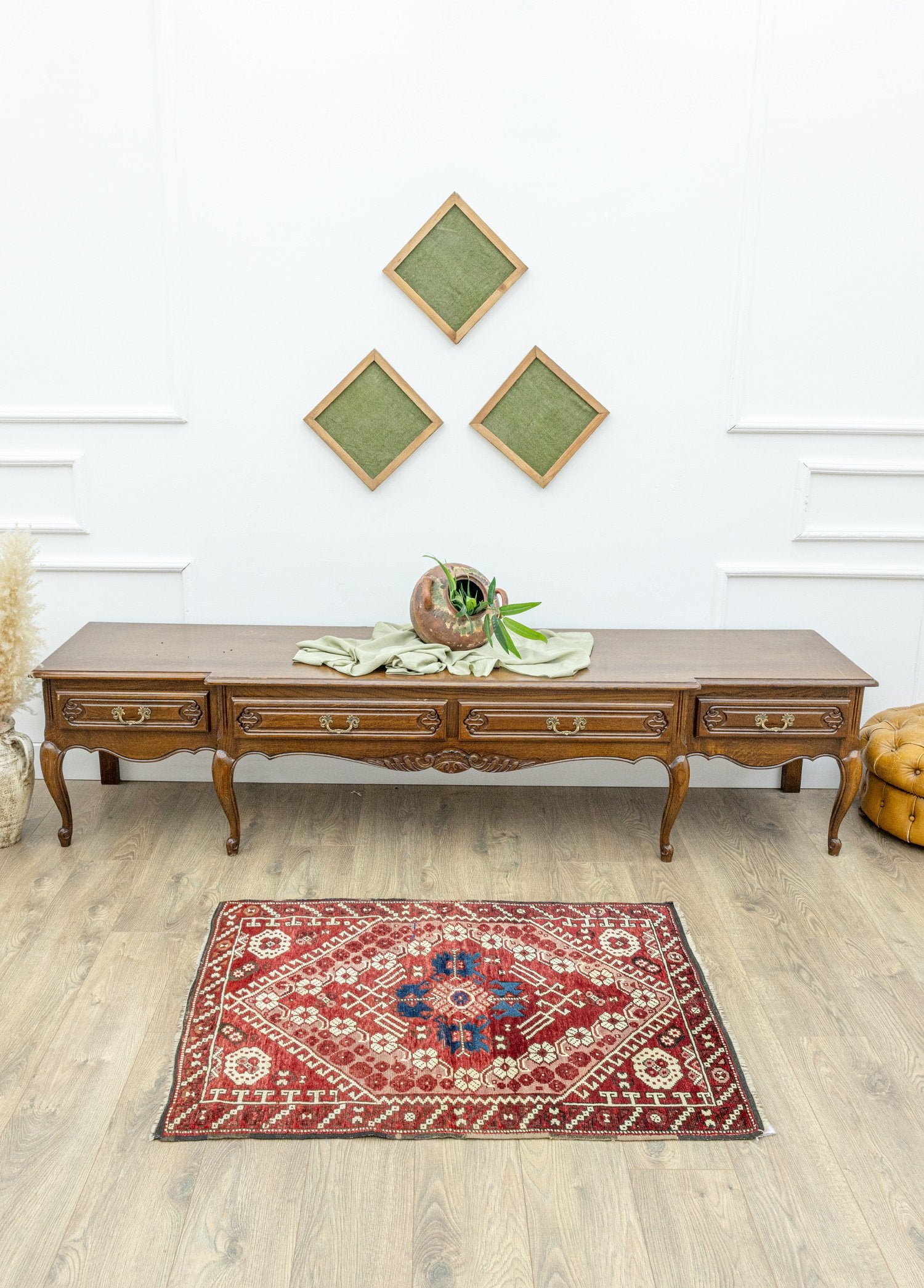 Soho Antiq-Bergama El Dokuma Kırmızı Yün Halı 88x116 Cm-Halı-2-Milagron.com