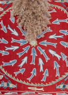 Soho Antiq-Bezen İpek İşlemeli Kırlent 50x50 Cm-Kırlent-3-Milagron.com