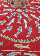 Soho Antiq-Bezen İpek İşlemeli Kırlent 50x50 Cm-Kırlent-4-Milagron.com