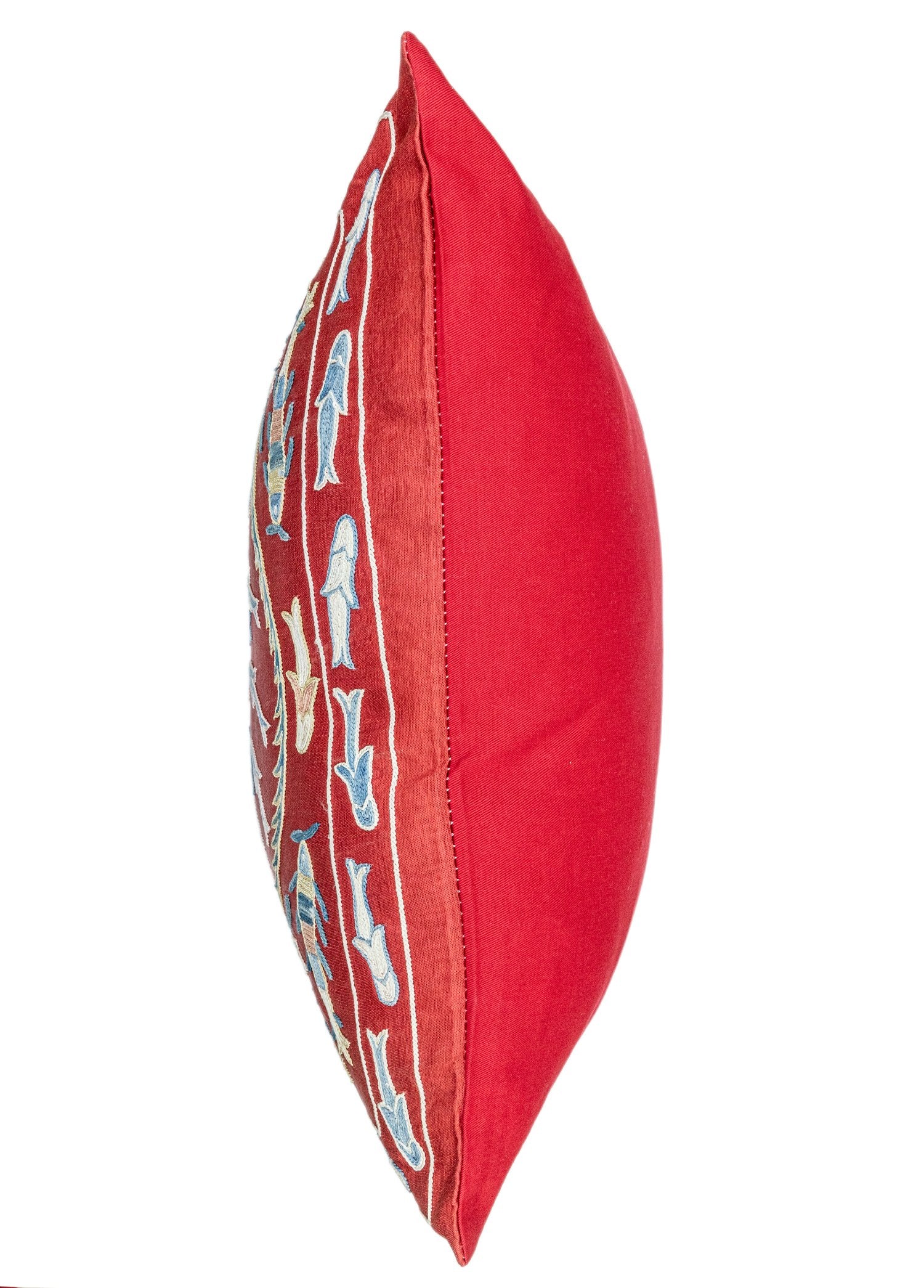 Soho Antiq-Bezen İpek İşlemeli Kırlent 50x50 Cm-Kırlent-6-Milagron.com