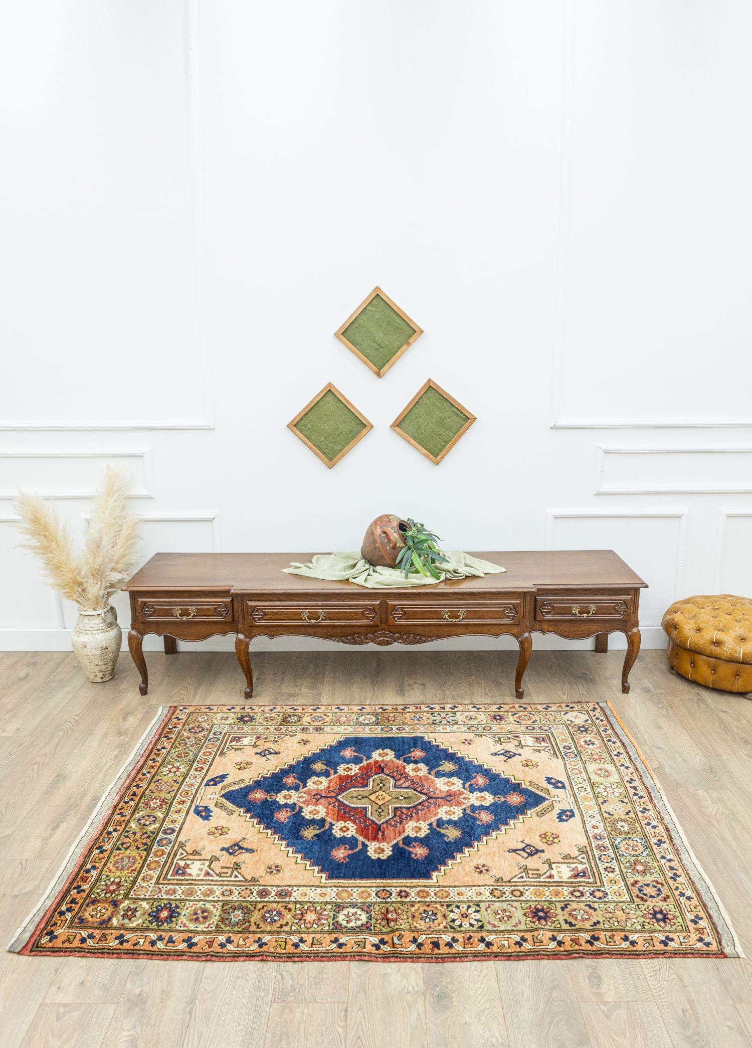 Soho Antiq-Bircand Rustik Tasarımlı Yün Halı 142x188 Cm-Halı-2-Milagron.com