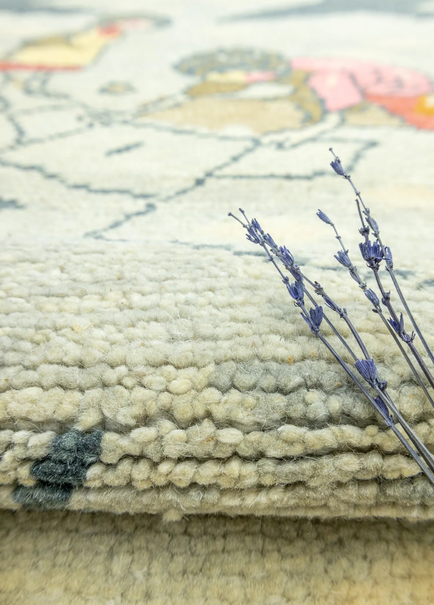 Soho Antiq-Bora Figürlü El Dokuma Uşak Halı 97x140 Cm-4-Milagron.com