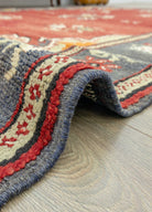 Soho Antiq-Bordeaux çiçekli El Dokuma Yün Halı 198x296 Cm-Halı-5-Milagron.com