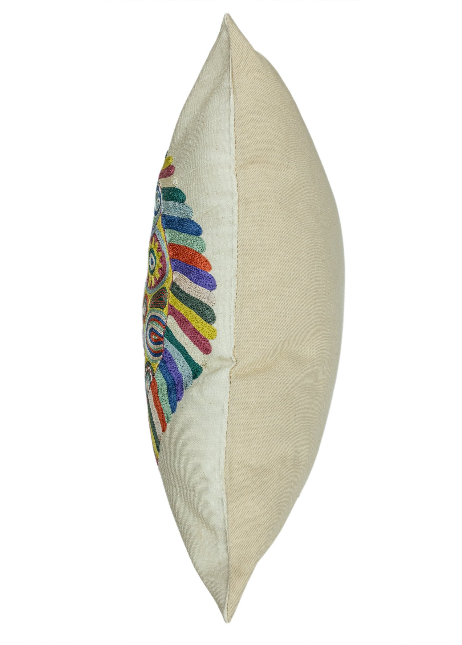 Soho Antiq-Brun El Yapımı Suzani Kırlent 45x45 Cm-Kırlent-6-Milagron.com