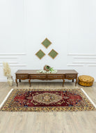 Soho Antiq-Brun Floral Desenli El Dokuma Halı 133x242 Cm-Halı-2-Milagron.com