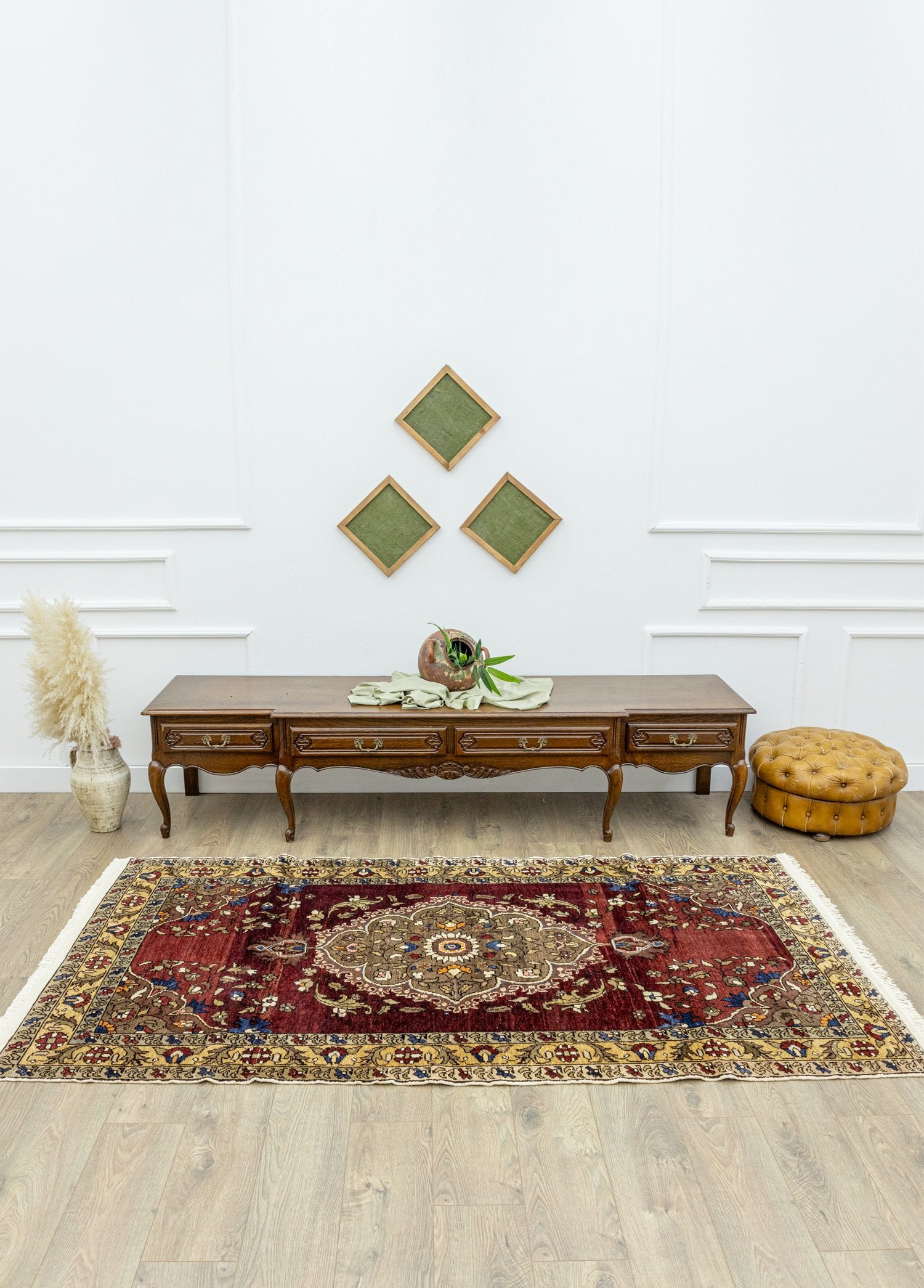 Soho Antiq-Brun Floral Desenli El Dokuma Halı 133x242 Cm-Halı-2-Milagron.com