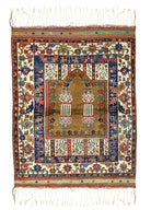 Soho Antiq-Bukan El Dokuma Dazkırı Halısı 128x147 Cm-1-Milagron.com