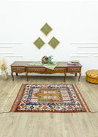 Soho Antiq-Bukan El Dokuma Dazkırı Halısı 128x147 Cm-2-Milagron.com