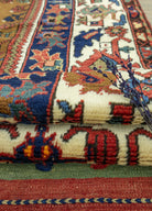 Soho Antiq-Bukan El Dokuma Dazkırı Halısı 128x147 Cm-4-Milagron.com