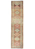 Soho Antiq-Cenker Rustik Desenli El Dokuma Herki Yolluk 85x388 Cm-Halı-1-Milagron.com