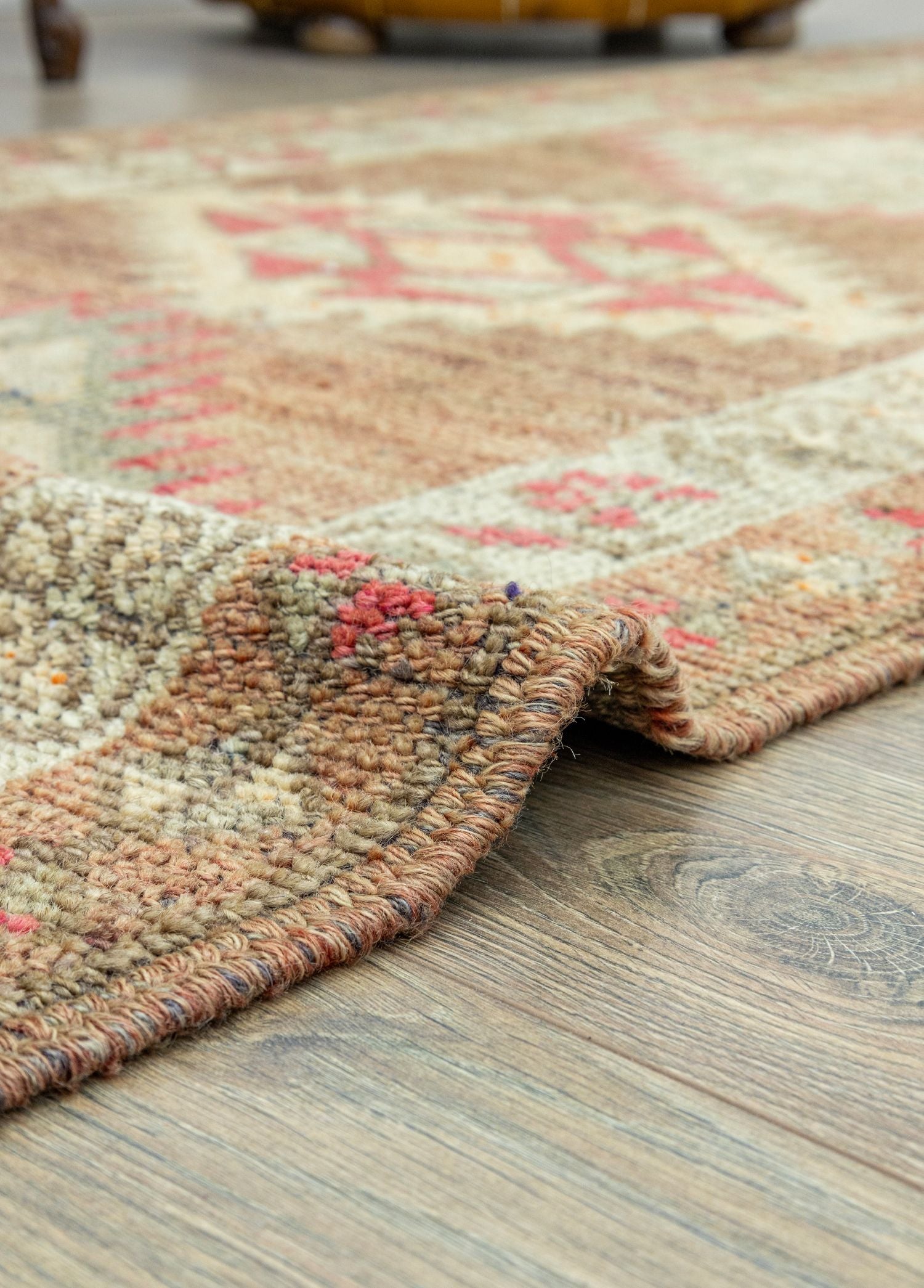 Soho Antiq-Cenker Rustik Desenli El Dokuma Herki Yolluk 85x388 Cm-Halı-5-Milagron.com