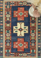 Soho Antiq-Ciroft Geometrik Tasarımlı Yün Halı 146x214 Cm-Halı-3-Milagron.com