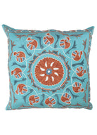 Soho Antiq-Cliff İpek İşlemeli Dekoratif Suzani Yastık 50x50 Cm-Yastık-1-Milagron.com