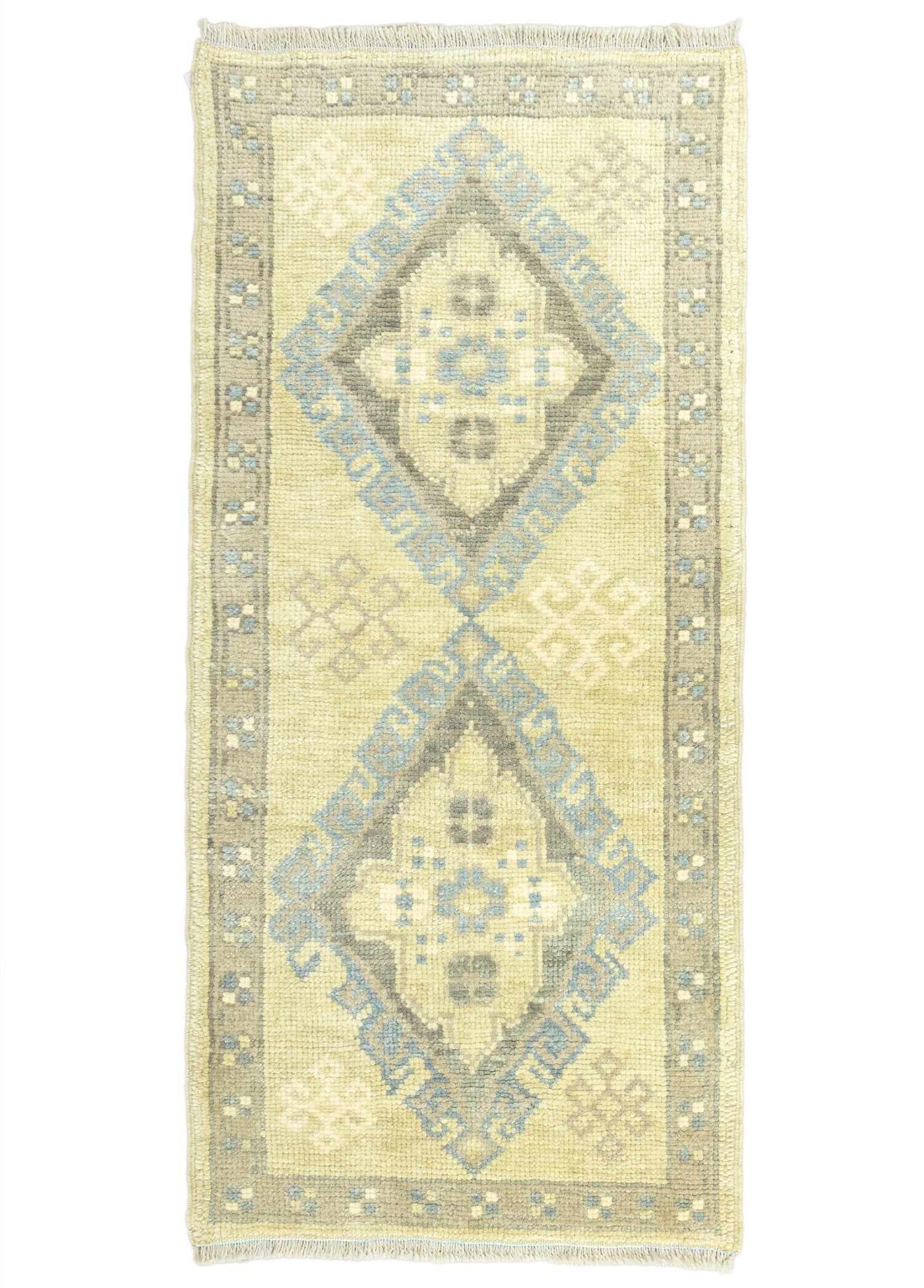 Soho Antiq-Daisy Rustik Desenli Yün Yolluk 67x145 Cm-Halı-1-Milagron.com