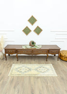 Soho Antiq-Daisy Rustik Desenli Yün Yolluk 67x145 Cm-Halı-2-Milagron.com