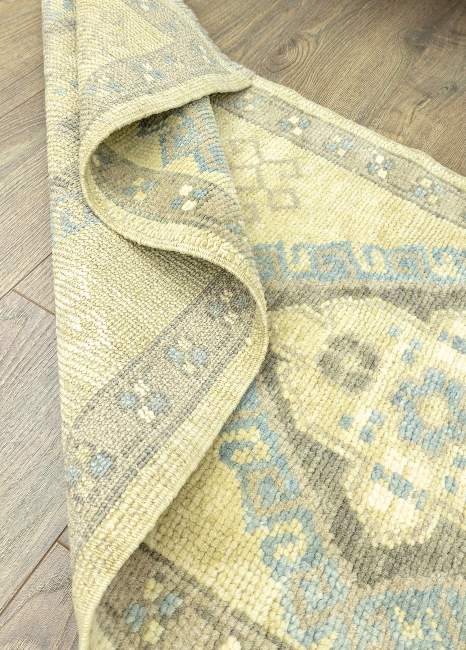 Soho Antiq-Daisy Rustik Desenli Yün Yolluk 67x145 Cm-Halı-6-Milagron.com