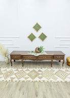 Soho Antiq-Dali Geometrik Tasarımlı El Dokuma Yolluk 84x345 Cm-Halı-2-Milagron.com