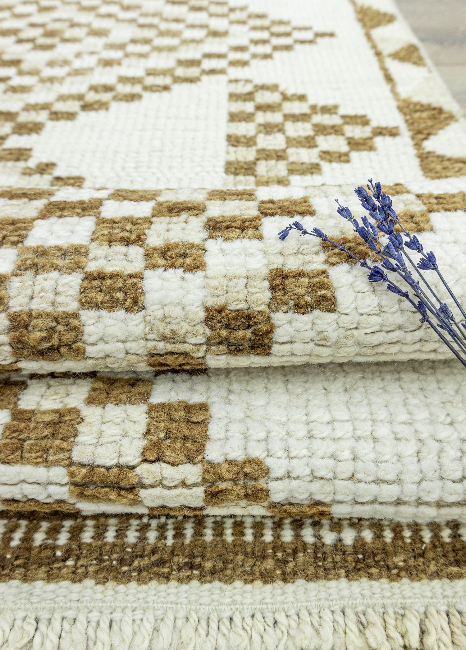 Soho Antiq-Dali Geometrik Tasarımlı El Dokuma Yolluk 84x345 Cm-Halı-4-Milagron.com