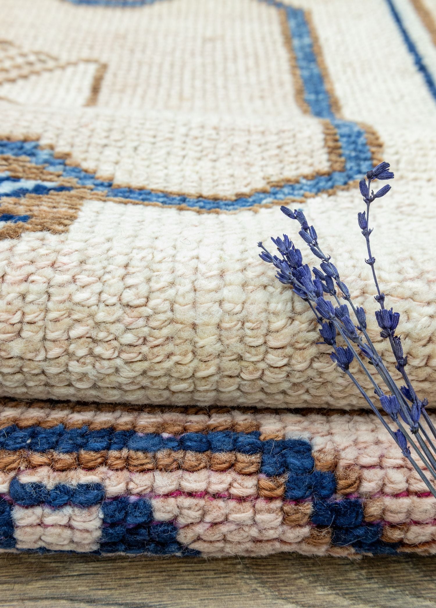 Soho Antiq-Damra Rustik Desenli El Dokuma Yün Halı 120x361 Cm-Halı-4-Milagron.com