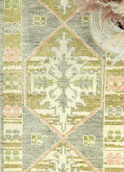 Soho Antiq-Darius El Dokuma Yeşil Yün Yolluk 62x183 Cm-Halı-3-Milagron.com