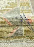 Soho Antiq-Darius El Dokuma Yeşil Yün Yolluk 62x183 Cm-Halı-4-Milagron.com