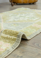 Soho Antiq-Darius El Dokuma Yeşil Yün Yolluk 62x183 Cm-Halı-5-Milagron.com