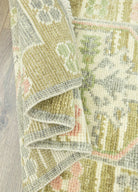 Soho Antiq-Darius El Dokuma Yeşil Yün Yolluk 62x183 Cm-Halı-6-Milagron.com